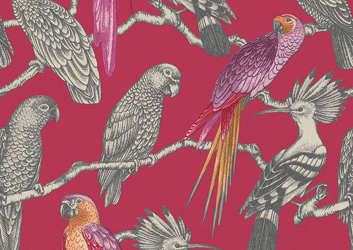 Aviary, Pomegranate - Made to Measure Curtains - Image 8
